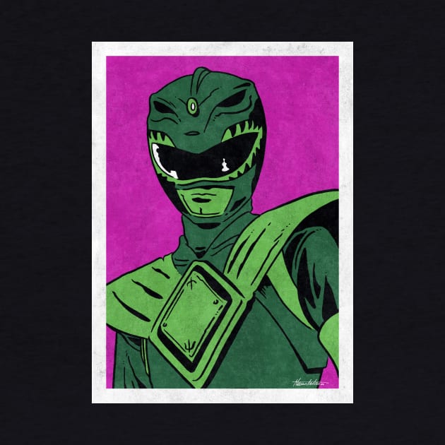 GREEN RANGER - Mighty Morphin Power Rangers (Pop Art) by Famous Weirdos